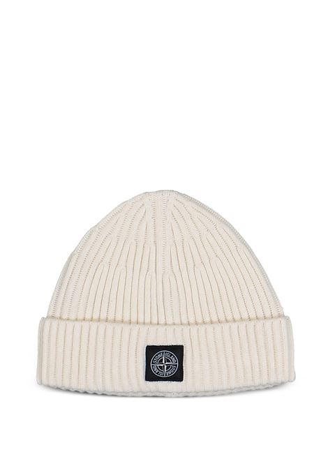 full rib beanie man ivory STONE ISLAND | K2S15 N100002 S00C3V0093